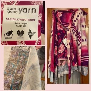 Sari wrap skirt
